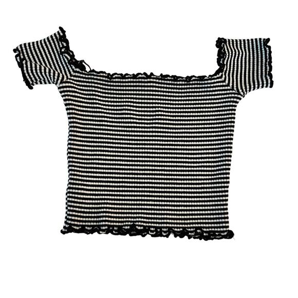 NWOT Women's Windsor Cropped Stripped Top - Picture 7 of 11